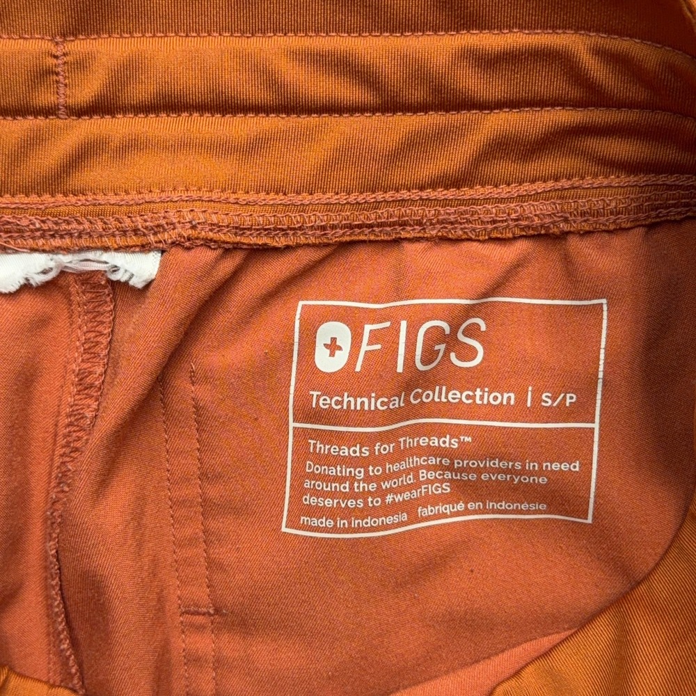 FIGS Scrub Pants Womens S Clay Orange Zamora Jogger Technical Collection - Picture 3 of 7